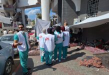 Médicos Sin Fronteras confirma la evacuación de todo su personal internacional en la Franja de Gaza Trabajadores de Médicos Sin Fronteras.