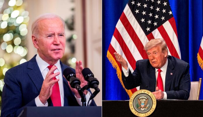 EE.UU. ya mira a 2024: Biden se lo piensa y a Trump se le complica Biden, quien buscará la reelección, obtuvo el 43 % frente al 47 % del republicano Trump -que afronta cuatro casos penales- en un hipotético enfrentamiento entre ambos en las presidenciales de 2024.