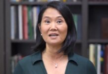 Keiko Fujimori, hija de Alberto Fujimori.
