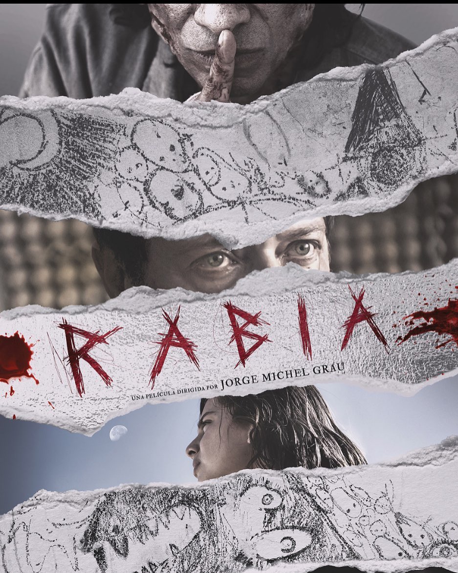La portada de la película, “Rabia”.
