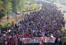 Sale del sur de México una nueva caravana de más de 10.000 migrantes rumbo a EE.UU. Migrantes