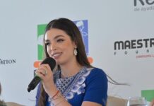 Nadia Ferreira recientemente fue en representación de su esposo para inaugurar el Centro de Bienestar para Niños con Cáncer en Paraguay.