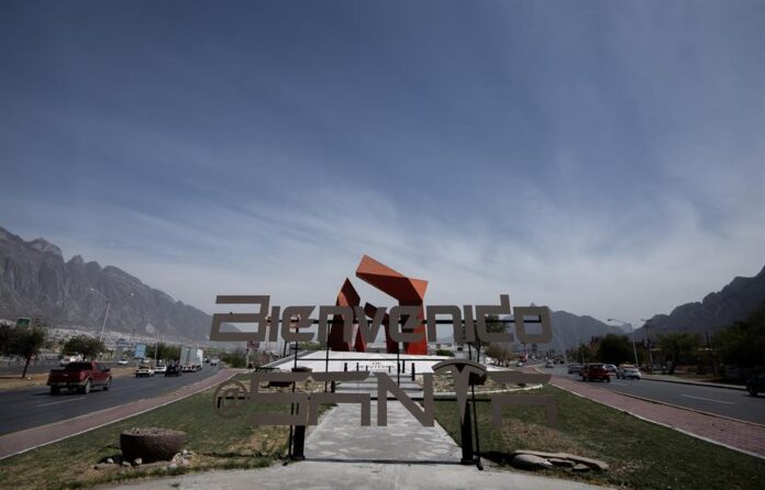 fábrica en construcción de la automotriz Tesla, en el municipio de Santa Catarina, estado de Nuevo León
