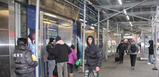 Solicitantes de asilo en Nueva York.