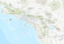 El temblor se sintió en la parte costera de los condados de Orange y de Los Ángeles, de acuerdo al USGS.