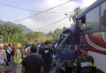 El microbús en el que viajaban la mayoría de los pasajeros tenía capacidad para transportar una veintena.