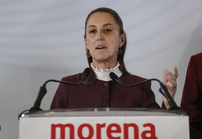 Claudia Sheinbaum, participa durante una rueda de prensa Claudia Sheinbaum