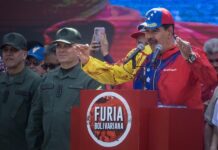 El presidente de Venezuela, Nicolás Maduro, participa en un acto