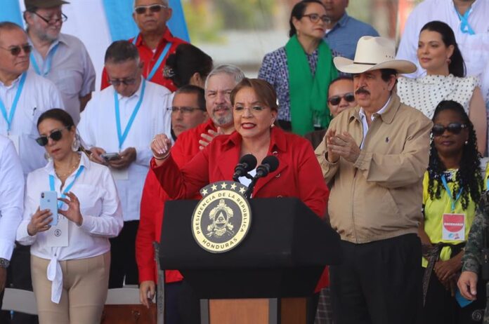 La presidenta de Honduras, Xiomara Castro La presidenta de Honduras, Xiomara Castro