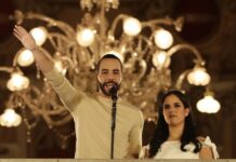 El actual presidente y ganador de la reelección, Nayib Bukele.