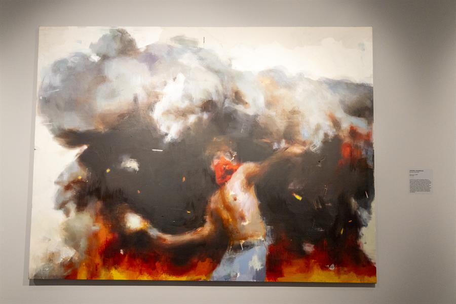 Fotograf&iacute;a de la obra 'Battle for Area X' del artista Jerome Lagarrigue.