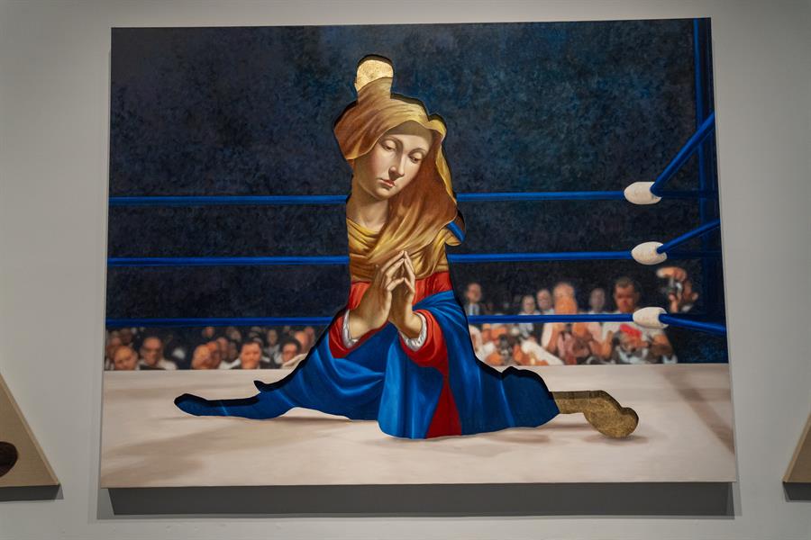 Fotograf&iacute;a de la obra 'A Puzzled Revolution' (2021) del artista Titus Kaohar.