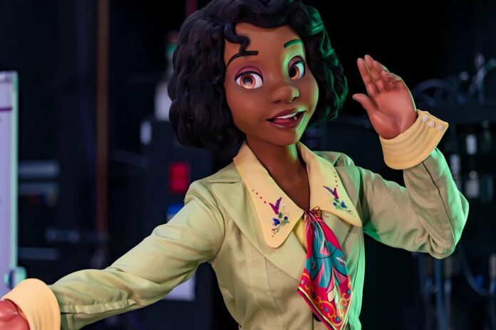 Fotografía cedida por Disney de la primera figura audio-animatronic de la princesa Tiana que debutará en el nuevo parque de Tiana's Bayou Adventure en Walt Disney World Magic Kingdom, en Lake Buena Vista, Florida.