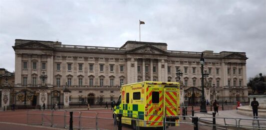 inmediaciones del Palacio de Buckingham.