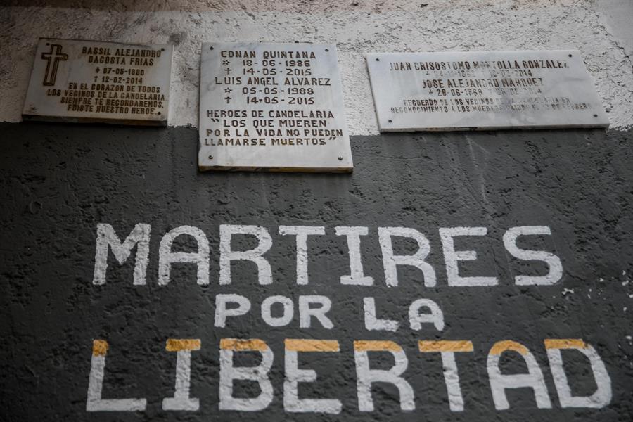 recuerdo de las protestas de Venezuela