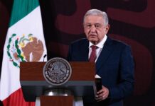 Andrés Manuel López Obrador, durante una rueda de prensa