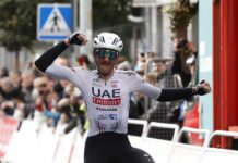 ciclista estadounidense del UAE Team Brandon McNulty.
