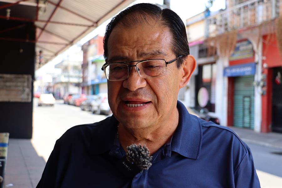 El presidente de empresarios y comerciantes de Tapachula, C&eacute;sar Antonio Garc&iacute;a Jim&eacute;nez