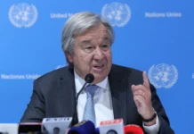 Secretario general de Naciones Unidas, António Guterres.