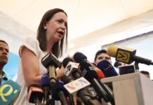 La exdiputada María Corina Machado