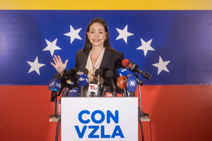Exdiputada María Corina Machado.