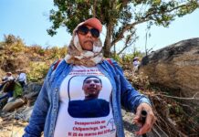 Olga Lidia Mendoza, familiar de una persona desaparecida