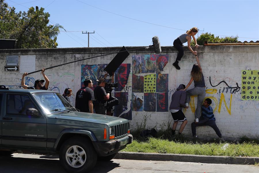 Fotograf&iacute;a durante el rodaje de la pel&iacute;cula mexicana 'Game Over', el 22 de marzo de 2024, en Guadalajara, Jalisco, M&eacute;xico.