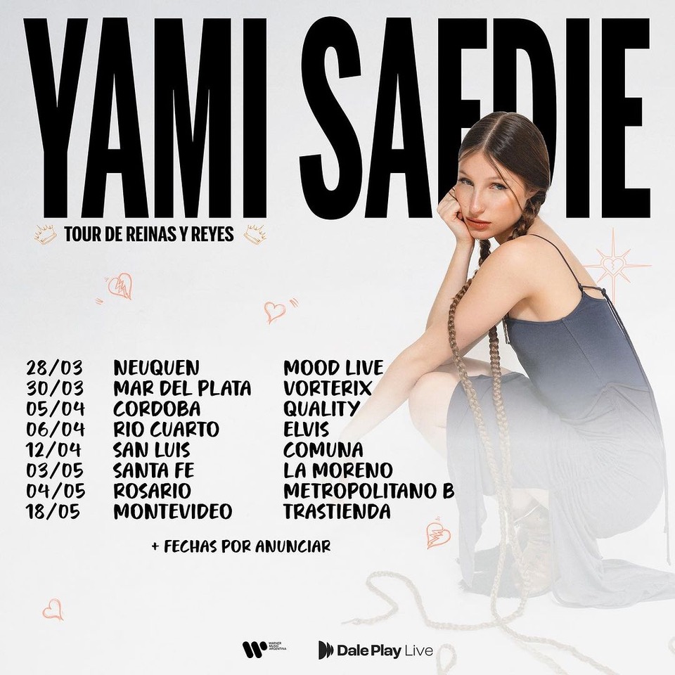 La gira de Safdie por Argentina y Uruguay comenzará el 28 de marzo.