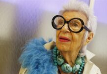 diseñadora estadounidense e icono de la moda Iris Apfel