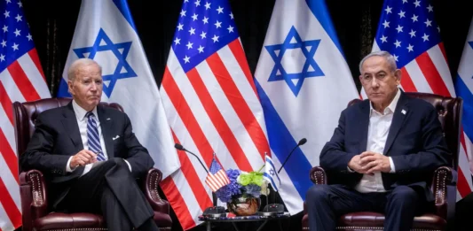 Presidente Joe Biden, y el primer ministro de Israel, Benjamín Netanyahu.