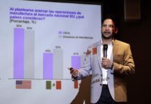 El director general de Kearney en México, Omar Troncoso, presenta este miércoles el ‘Índice de confianza de inversión extranjera