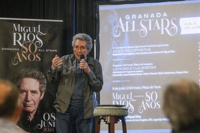 El músico granadino Miguel Ríos presenta el evento 'Granada All Star',