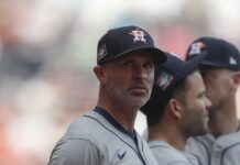 Joe Espadas, manejador de los Houston Astros