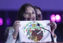 La candidata del frente opositor Fuerza y Corazón por México, Xóchitl Gálvez