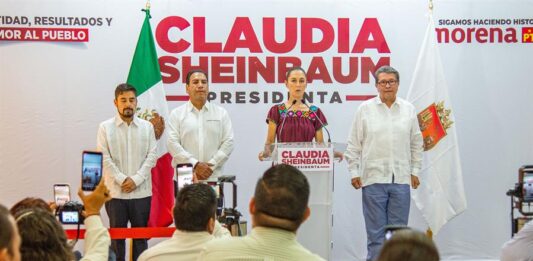 La candidata presidencial del oficialismo, Claudia Sheinbaum (1)