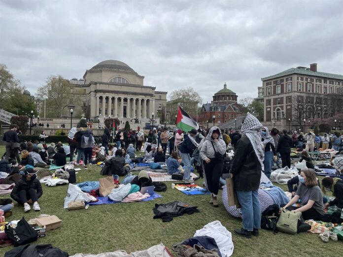 protesta propalestina en EEUU protesta propalestina en EEUU