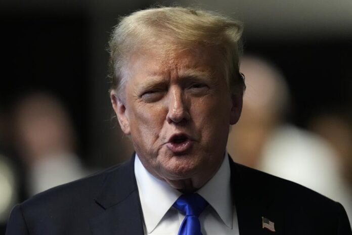Donald Trump en declaraciones a la prensa Donald Trump