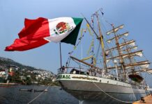 El Buque Escuela 'Cuauhtémoc' de la Armada de México