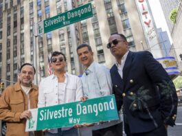 Inauguran en Nueva York una calle con el nombre del cantante colombiano Silvestre Dangond El cantante colombiano Silvestre Dangond posa junto al junto al comisionado Ydanis Rodriguez