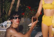 George Harrison en una instantánea tomada por Paul McCartney en Miami Beach