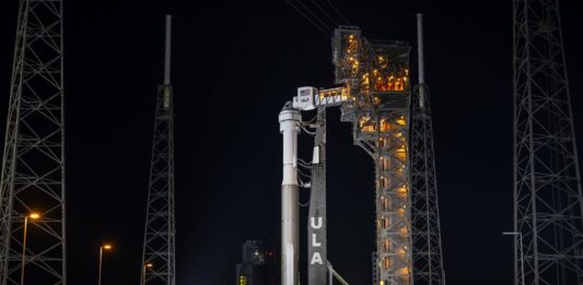 United Launch Alliance (ULA) donde se muestra el cohete Atlas V