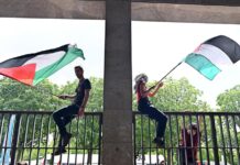 protesta propalestina de estudiantes