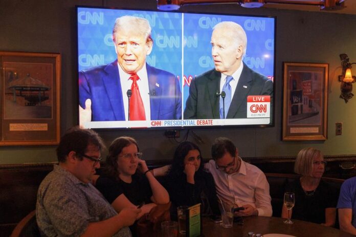 debate presidencial de Trump y Biden Trump y Biden