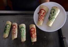 imagen impresa en tortillas de la oficialista Claudia Sheinbaum