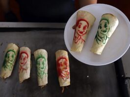 imagen impresa en tortillas de la oficialista Claudia Sheinbaum