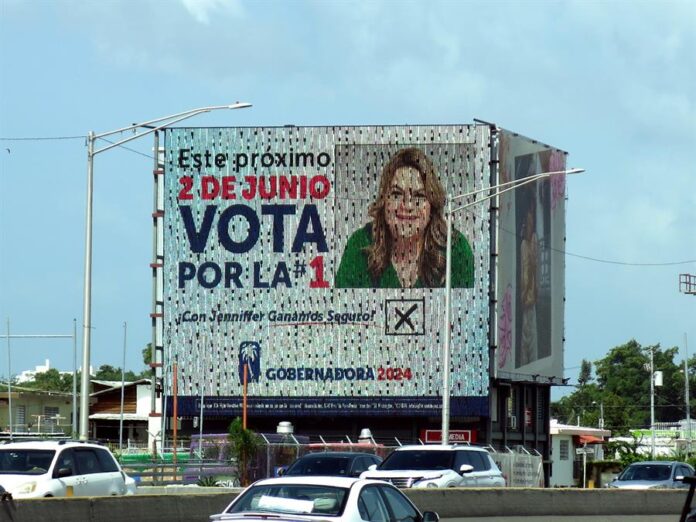 propaganda política de la precandidata a la gobernación de Puerto Rico por el gobernante Partido Nuevo Progresista, Jenniffer González