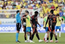 1-1. Colombia manda a Brasil a jugar contra Uruguay en cuartos y sin Vinícius Brazil vs. Colombia