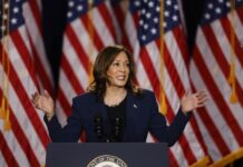 Trump carga contra Biden y Harris tras la dimisión de la directora del Servicio Secreto Kamala Harris