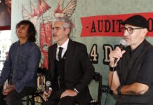 La Gusana Ciega festejará la “música en todos sentidos” en el Auditorio Nacional de México Luis Ernesto Martínez (i), Daniel Gutiérrez (c) y Germán Arroyo (d), de la banda de rock mexicana 'La Gusana Ciega'