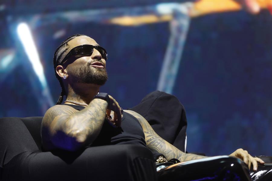 Maluma durante la presentación de su albúm 1 Of 1 Maluma